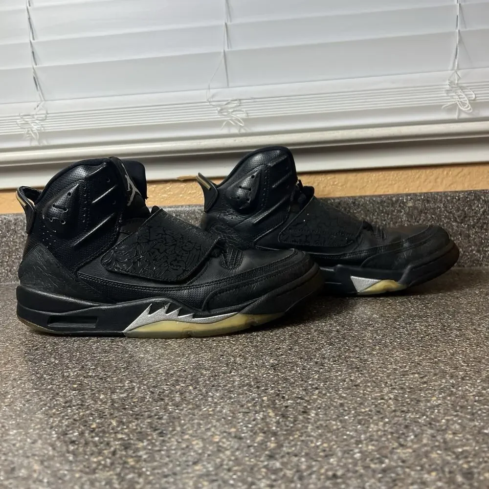 Air Jordan Basketball Shoes Men’s 10.5 Black Cat Son Of Mars Sneakers 512245-010